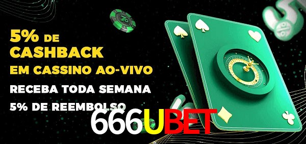 Promoções do cassino ao Vivo 666Ubet